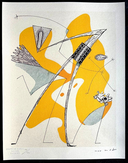 Max Ernst Lithograph Signed Coa Hand Numbered (Joan Mir)
