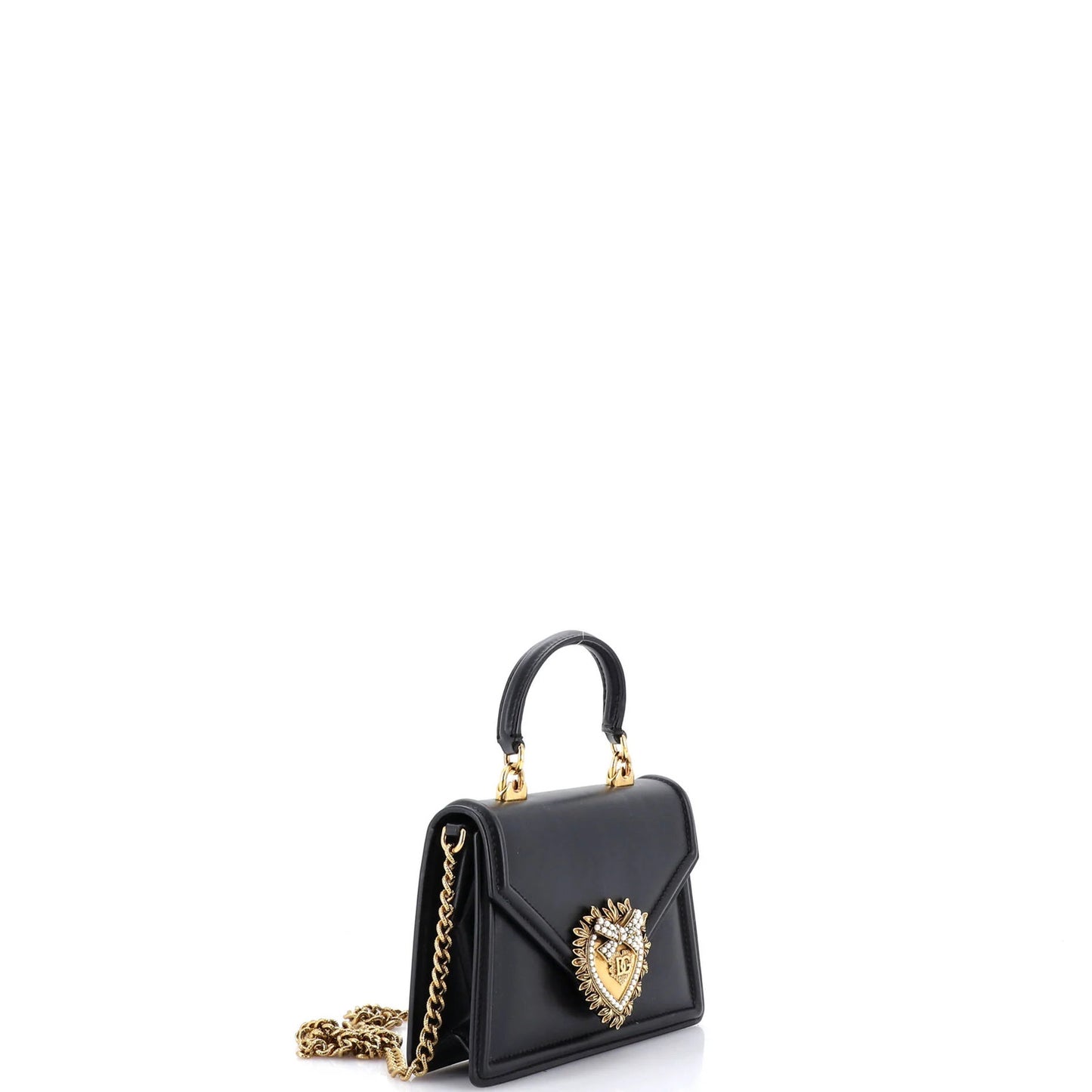 Dolce & Gabbana Devotion Top Handle Bag Leather Small