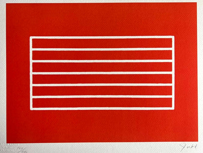 Donald Judd Lithograph Coa Signed Op Numbered Stamped 180 Exe
