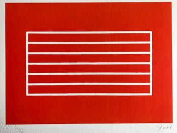 Donald Judd Lithograph Coa Signed Op Numbered Stamped 180 Exe