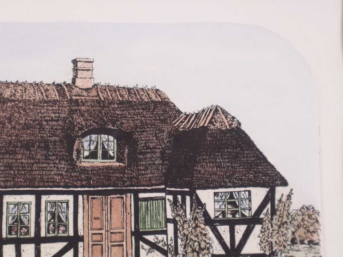 Laura Braun Original Limited Edition Print "My Country Home" Signed German Art