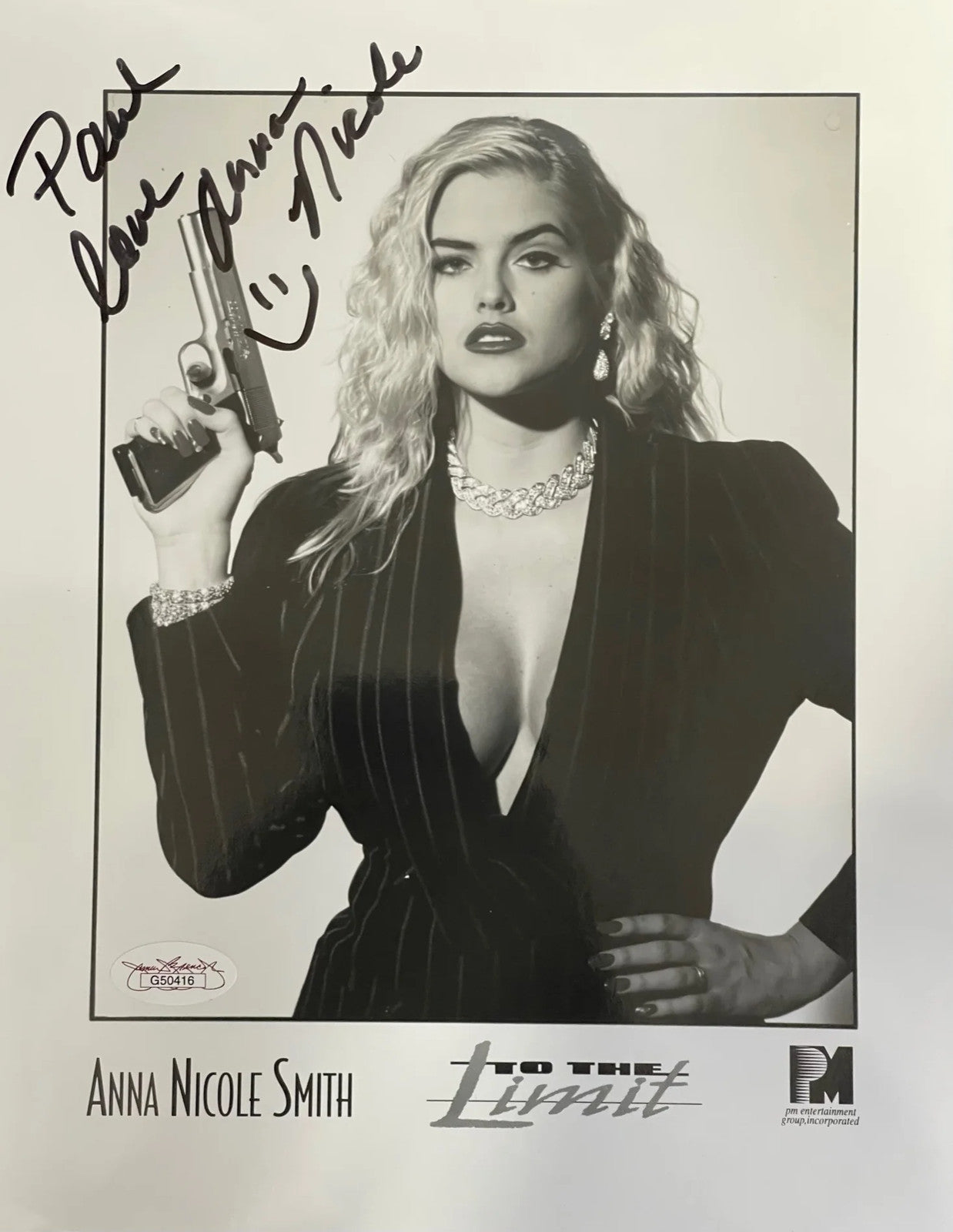 Anna Nicole Smith Autographed 8X10 Celebrity