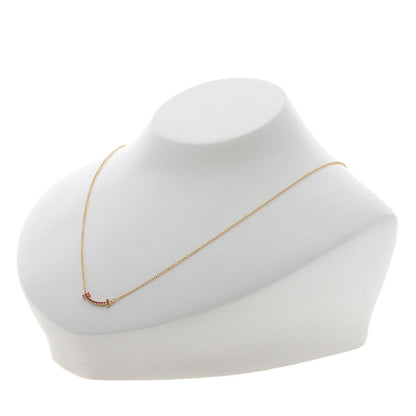 Tiffany&Co.   Necklace T Smile Mini Pink Sapphire