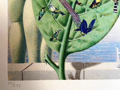 Ren Magritte Lithograph Coa Signed Numbered Limited Rare