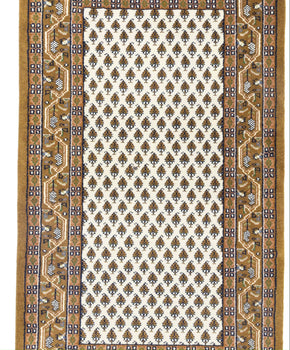 ft Indo Botemir Cream Floral Tribal Wool Rug Oriental Farmhouse Carpet 3X5