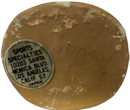 1960'S Notre Dame Mascot Vintage Bobble Head Nodder Gold Base