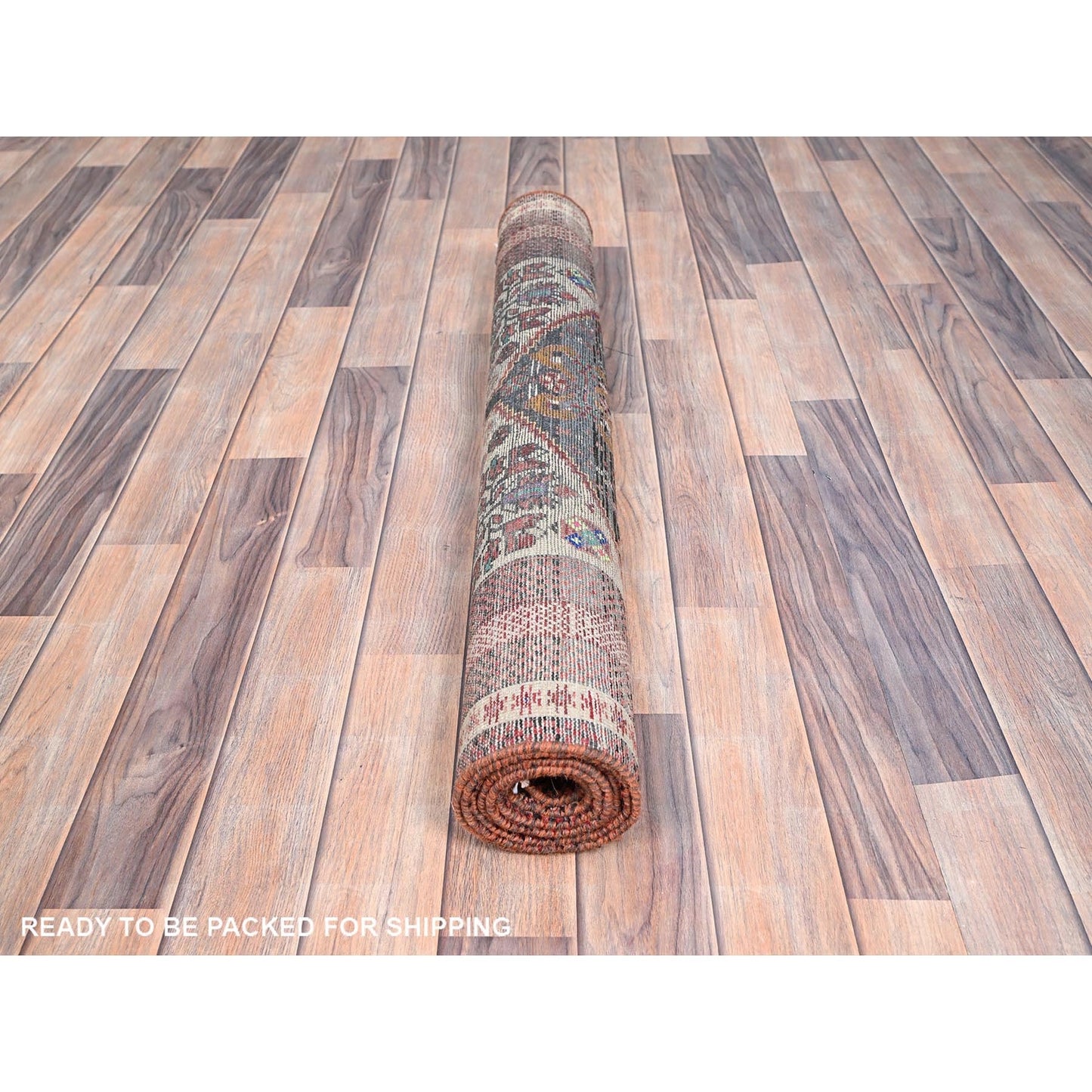 3'3"X6'6" Brown Old Zoroastrian Balooch Clean Pure Wool Hand Knotted Rug