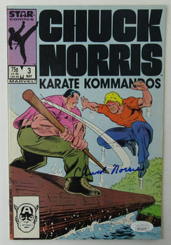 Chuck Norris Autographed Comic Book May 3, 1987 