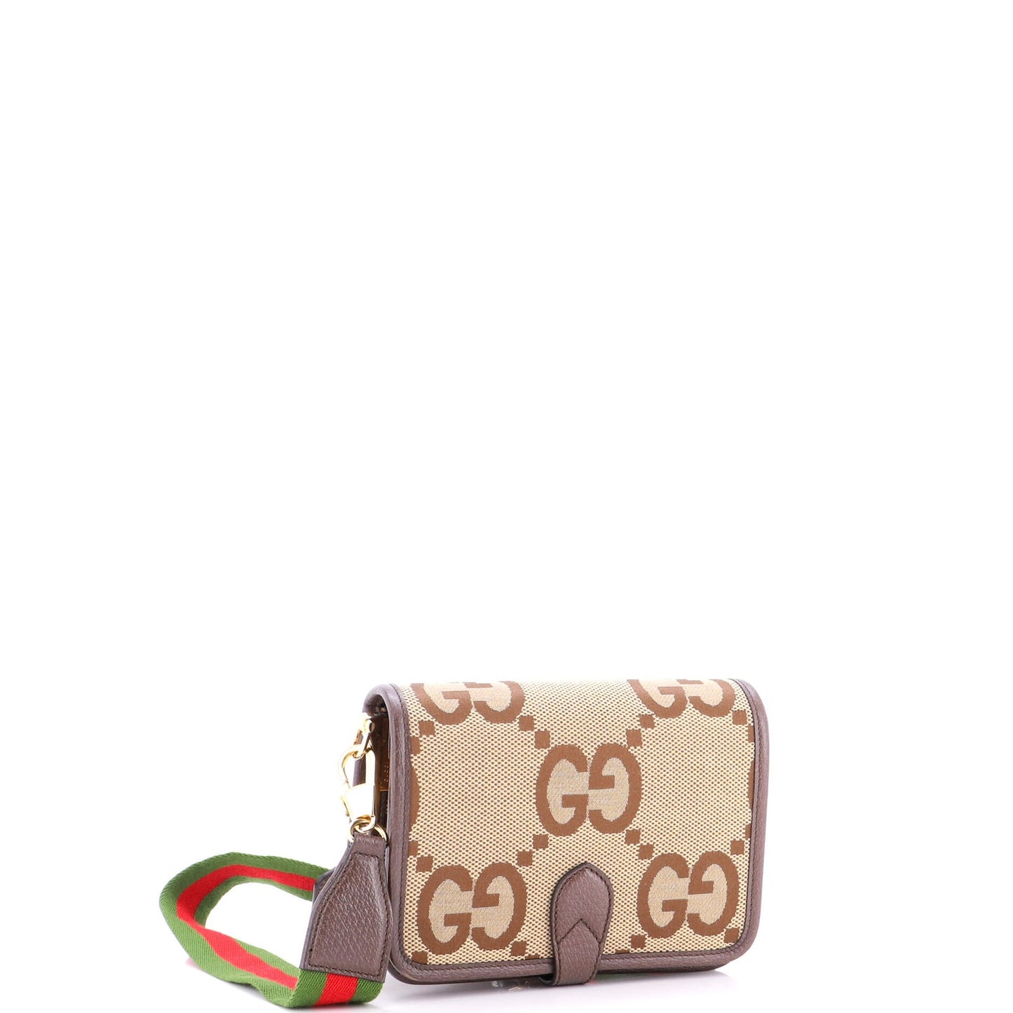 Gucci Buckle Messenger Bag Jumbo Gg Canvas Small