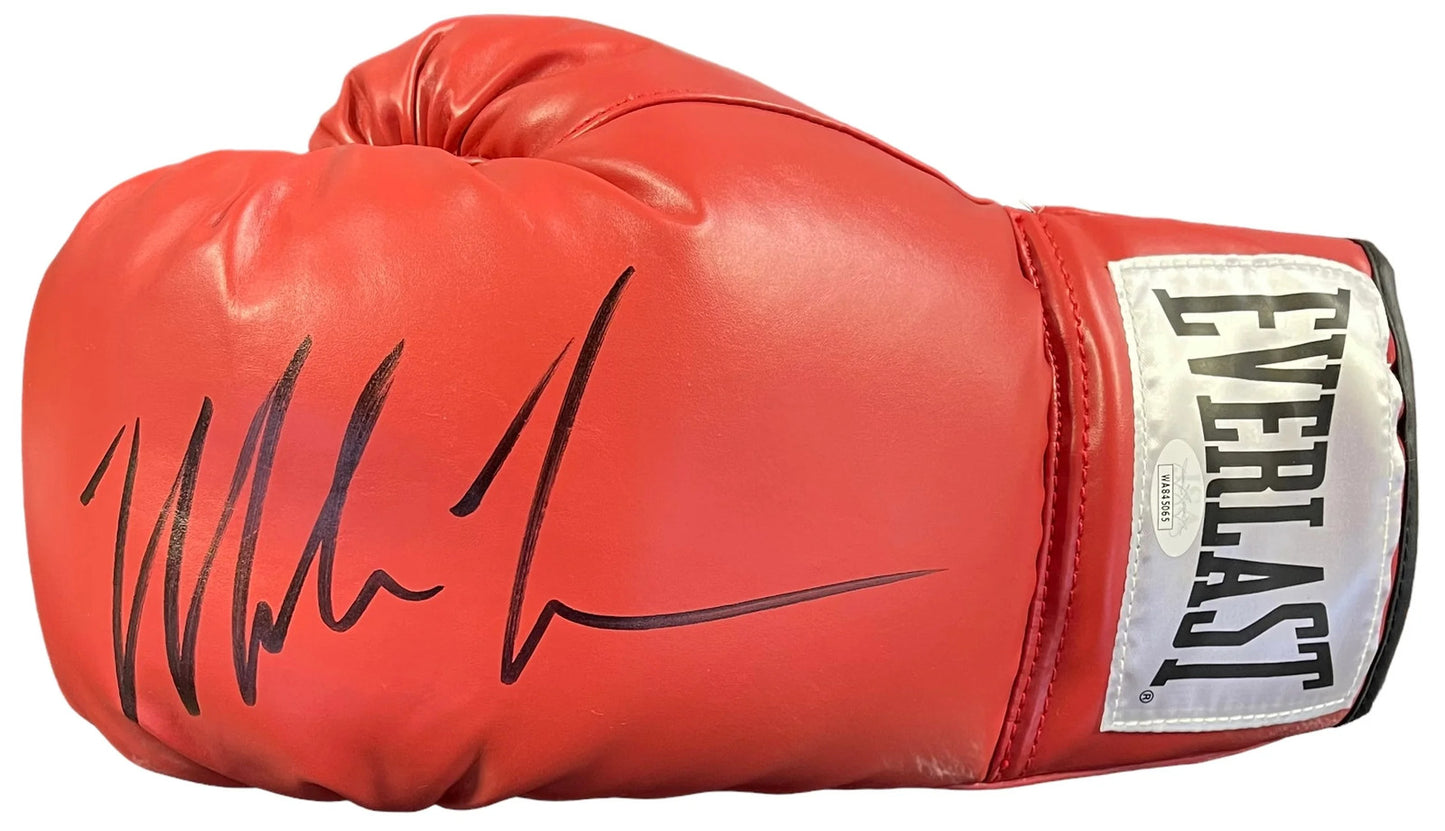 Mike Tyson Autographed Red Everlast Left Boxing Glove (Jsa)