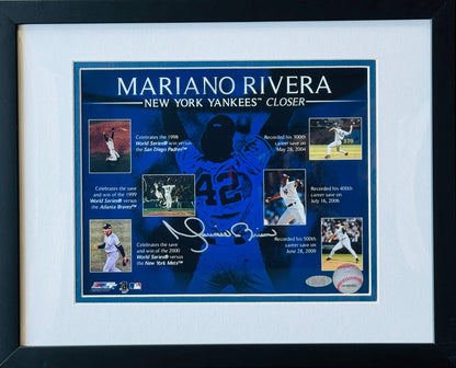 Mariano Rivera Autographed Yankees 8X10 Framed Baseball Photo (Steiner)