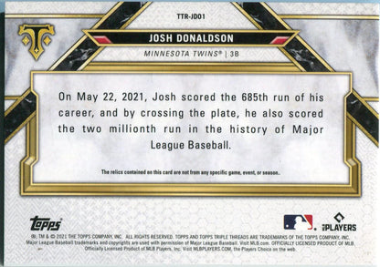 Josh Donaldson 2022 Topps Triple Threads Game