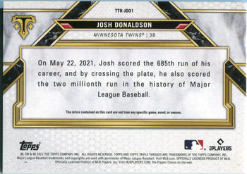Josh Donaldson 2022 Topps Triple Threads Game