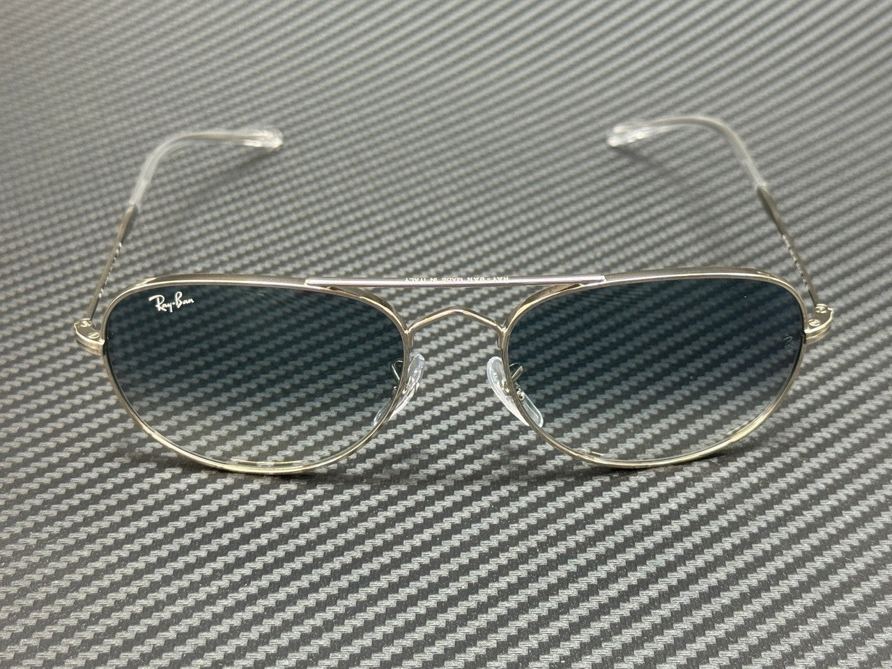 RAY BAN RB3735 003 3F Silver Gradient Blue Unisex 60 mm Sunglasses