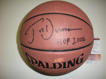 Joe Dumars Pistons,Hof Jsa/Coa Signed Basketball