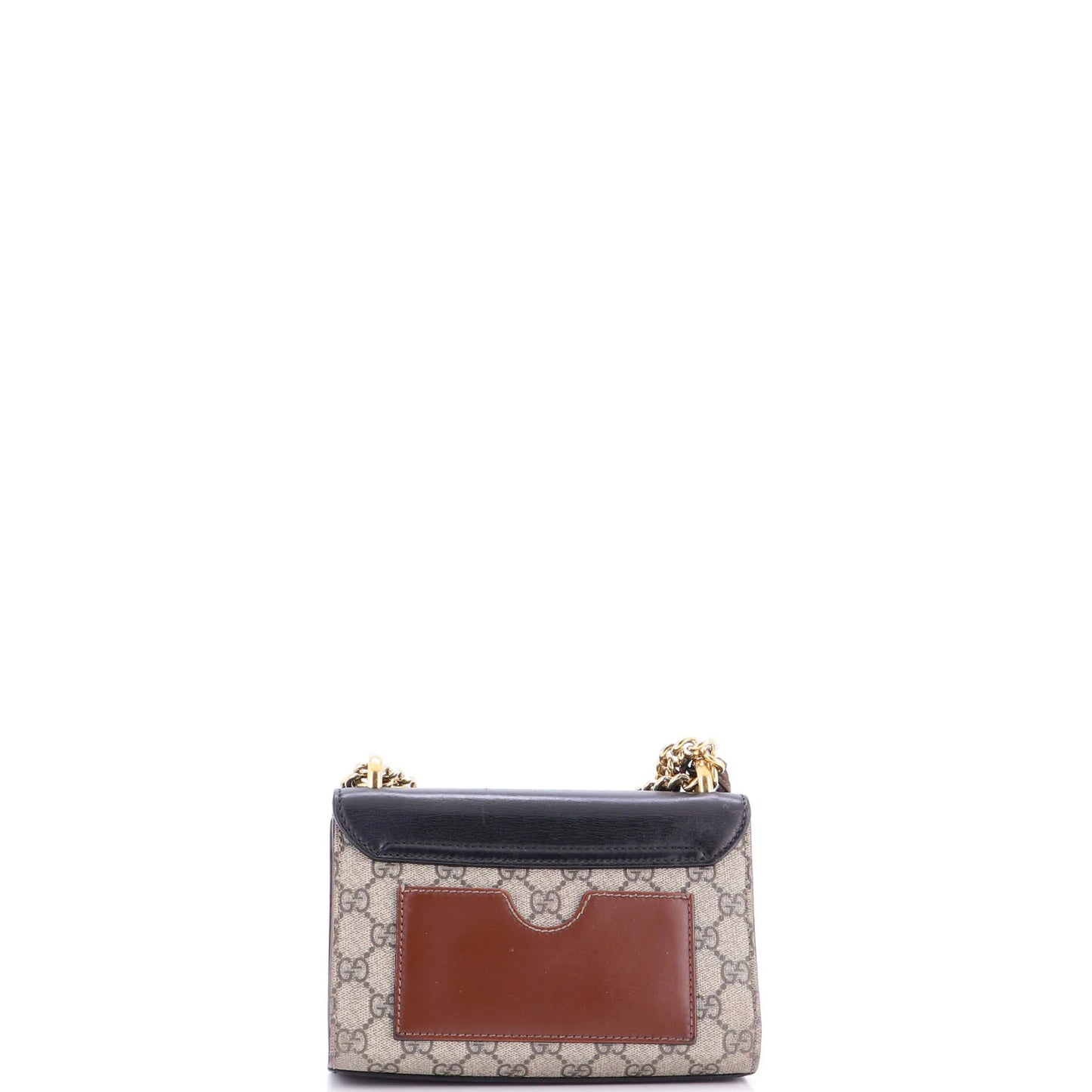 Gucci Padlock Shoulder Bag Gg Coated Canvas And Leather Small