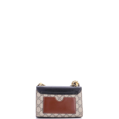 Gucci Padlock Shoulder Bag Gg Coated Canvas And Leather Small