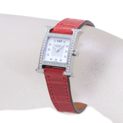 Hermes H Watch Mini Bezel Diamond 11P Diamond 041653Ww00