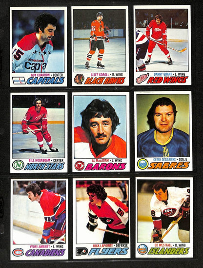 1977-78 Topps Hockey Cards Complete Set (1-264)