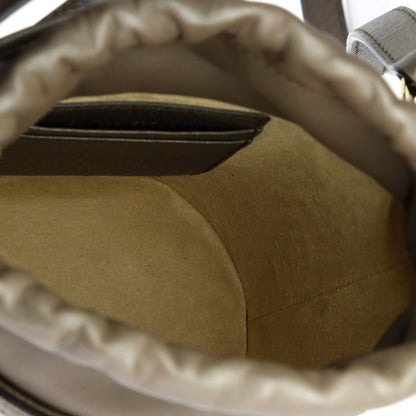 Gucci Ophidia Top Handle Bucket Bag Gg Coated Canvas With Leather Mini