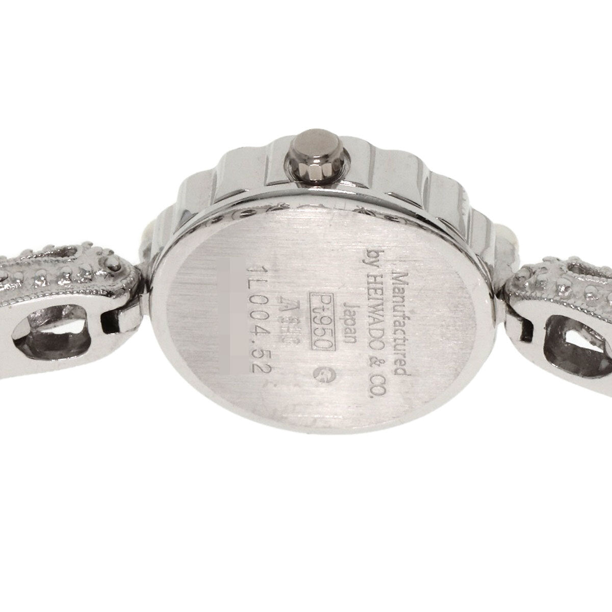 Select Watch Heiwado Round Face Diamond Watches 1L004.52 Platinum Pt950/Pt95...