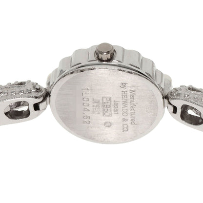 Select Watch Heiwado Round Face Diamond Watches 1L004.52 Platinum Pt950/Pt95...