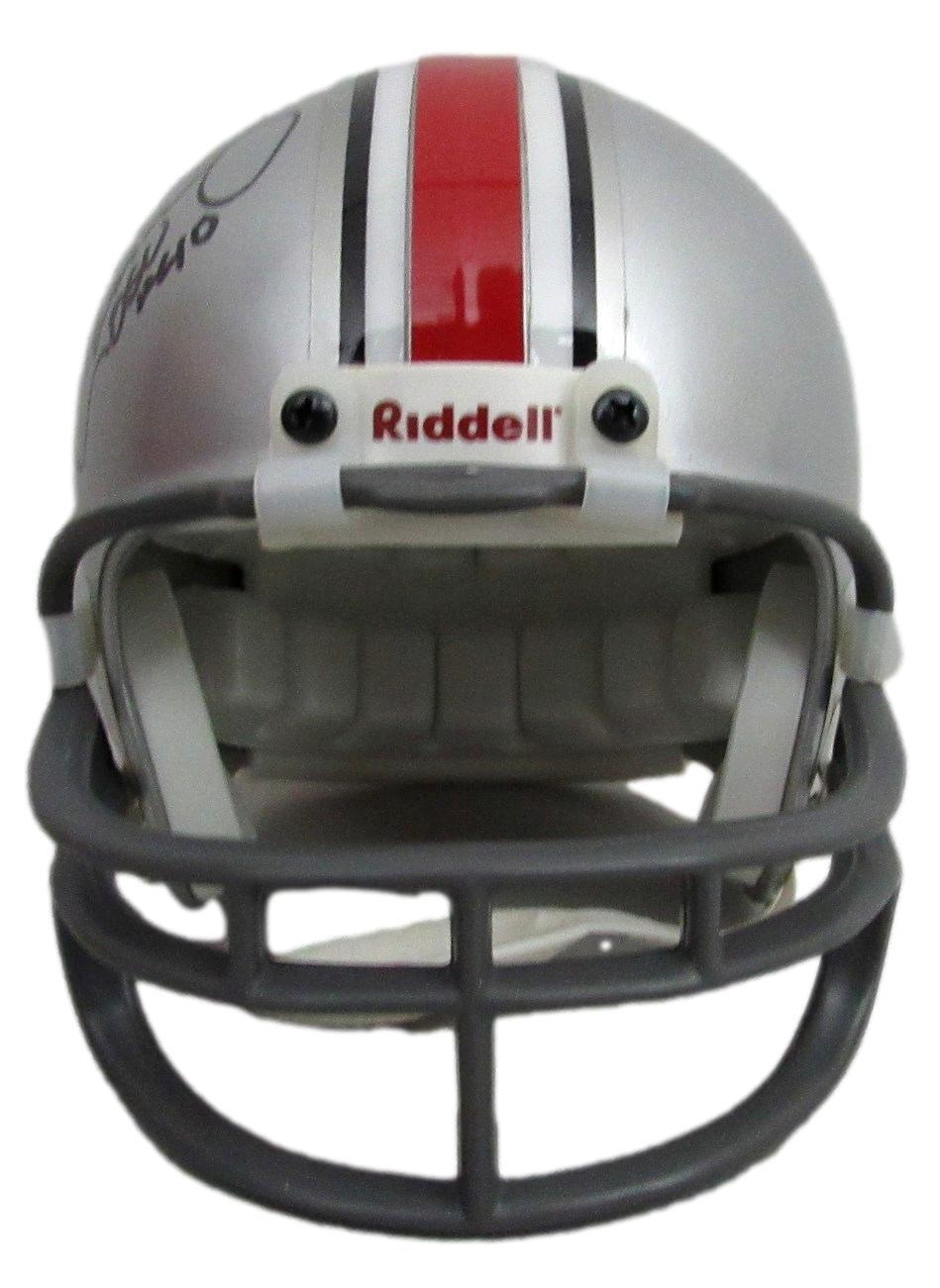 Hopalong Cassady Autographed/Inscribed Mini Football Helmet Ohio State Jsa