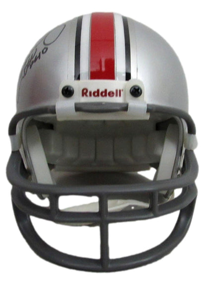 Hopalong Cassady Autographed/Inscribed Mini Football Helmet Ohio State Jsa