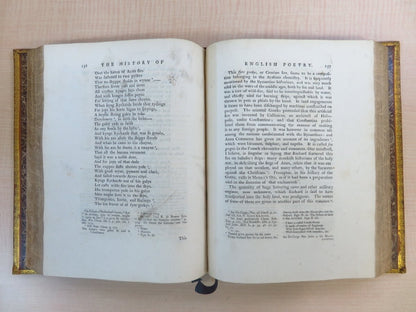 The History Of English Poetry By Thomas Warton - First Edition - 1774-1781 3Vol