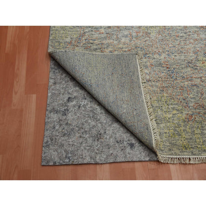 8'10"X12' Colorful Modern Salt And Pepper Design Wool Hand Knotted Rug