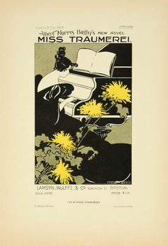 Miss Traumerei By Reed For Affiches Etrangeres 1897 Original Vintage Poster