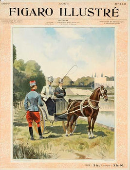 Original Vintage Postercarriage By Vallet For Figaro Illustre 1898