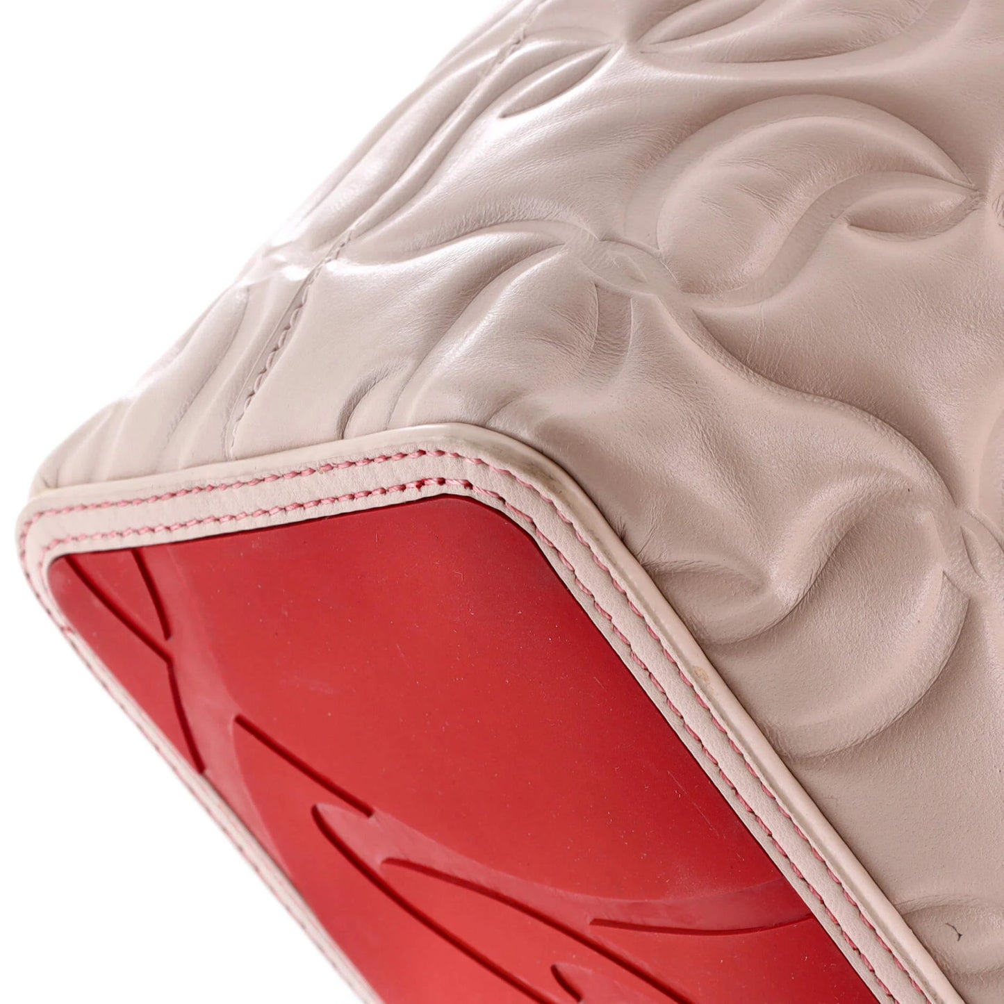 Christian Louboutin Cabata East West Tote Cl Embossed Leather Small