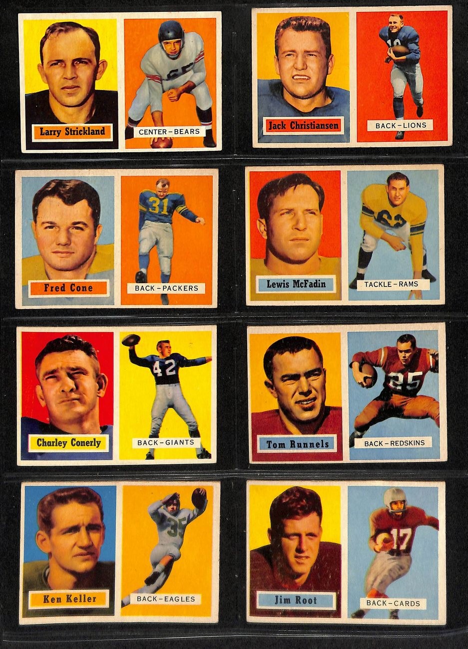 1957 Topps Football Card Complete Set (1-154)