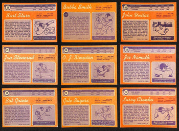 1970 Topps Football Card Complete Set (1-263)