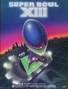 Super Bowl Xiii Unsigned Program