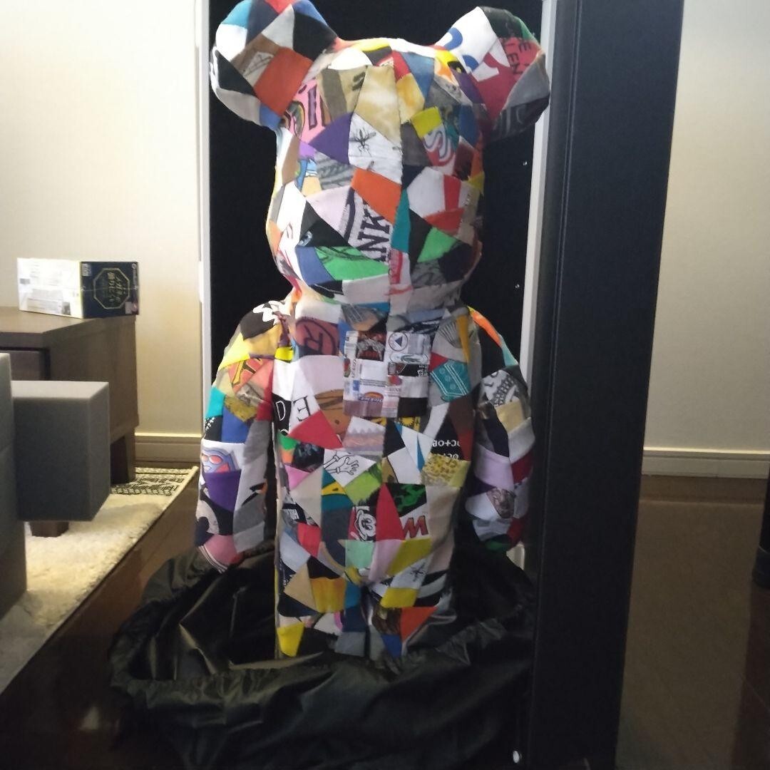 ANREALAGES.H.I.P&crew PATCHWORK BE@RBRICK 1000%