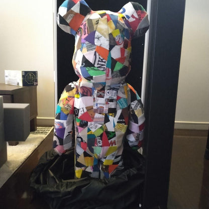 ANREALAGES.H.I.P&crew PATCHWORK BE@RBRICK 1000%