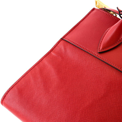 Prada Paradigme Tote Saffiano With City Calf Small