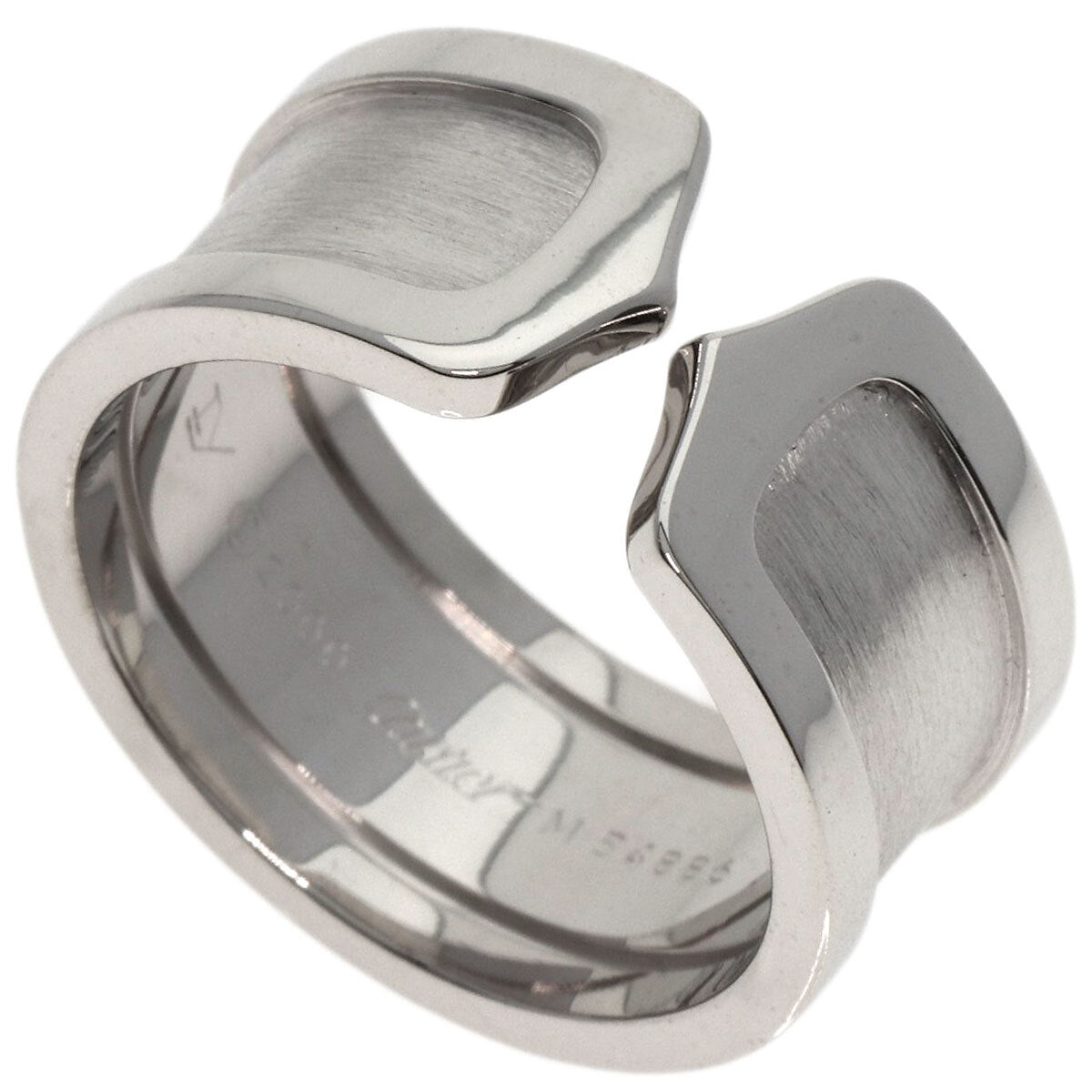 Cartier   Ring C2 Ring Lm # 57 K18 White Gold