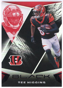 #22 Tee Higgins 2021 Panini Black Card