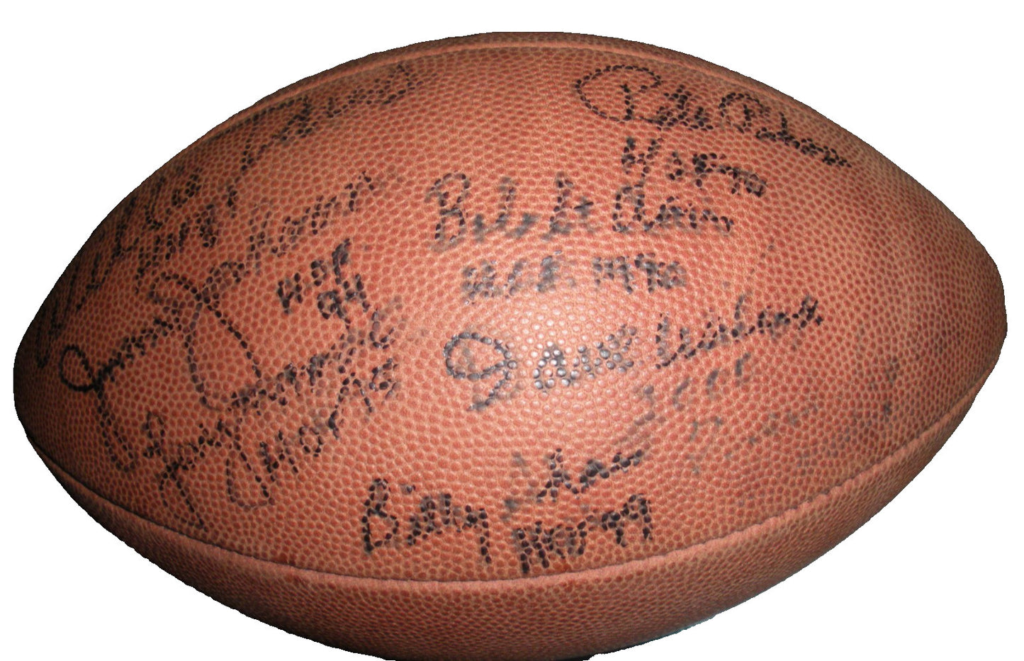Jimmy Johnson Pete Pihos,Bob St.Clair,Davis W/Coa