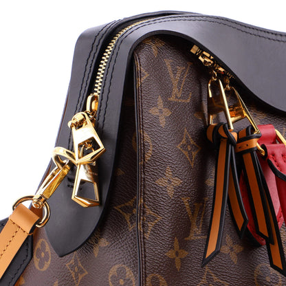 Louis Vuitton Tuileries Handbag Monogram Canvas With Leather
