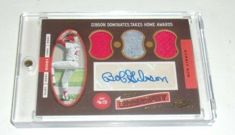 Bob Gibson 2016 Prime Cuts Game  Triple Jersey