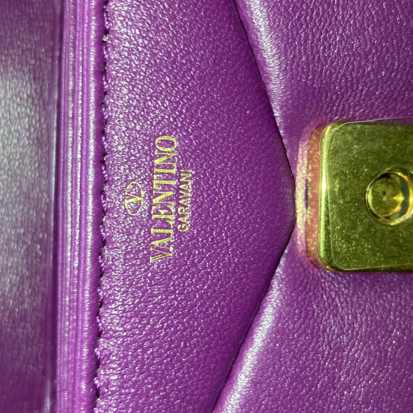 Valentino Garavani One Stud Chain Flap Bag Leather Micro