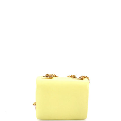 Valentino Garavani One Stud Chain Flap Bag Leather Micro