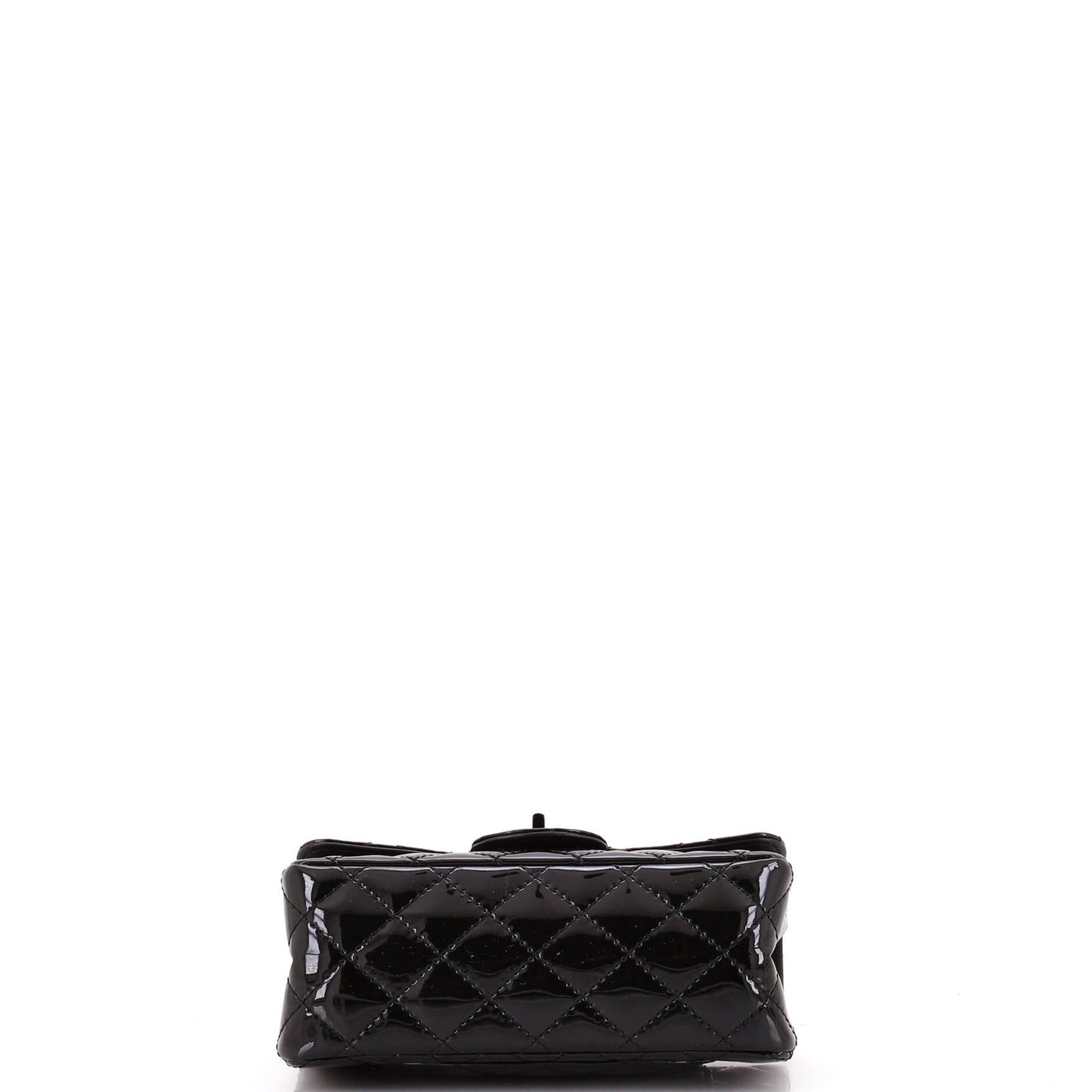Chanel So Black Reissue 2.55 Flap Bag Quilted Patent Mini