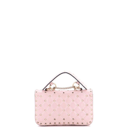 Valentino Garavani Rockstud Spike Flap Bag Quilted Leather Small