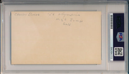 Charles Dumas Usa Track Signed/Inscribed 3X5