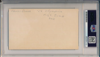 Charles Dumas Usa Track Signed/Inscribed 3X5